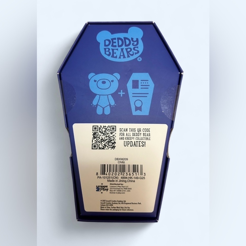 Deddy Bears CHILLZ Coffin 6” Plush WITH ROBLOX DIGITAL ITEM - NEW SEALED - Picture 2 of 4